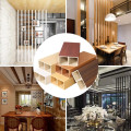YUJIE 100x50mm easy install water proof Wood Plastic Composite WPC timber tubes Interior Decorative